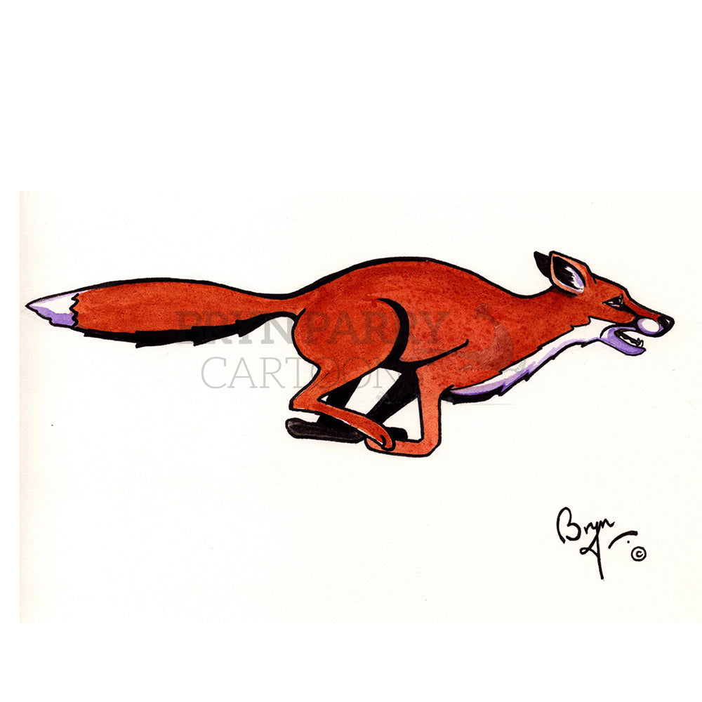 Running fox – Bryn Parry Studios